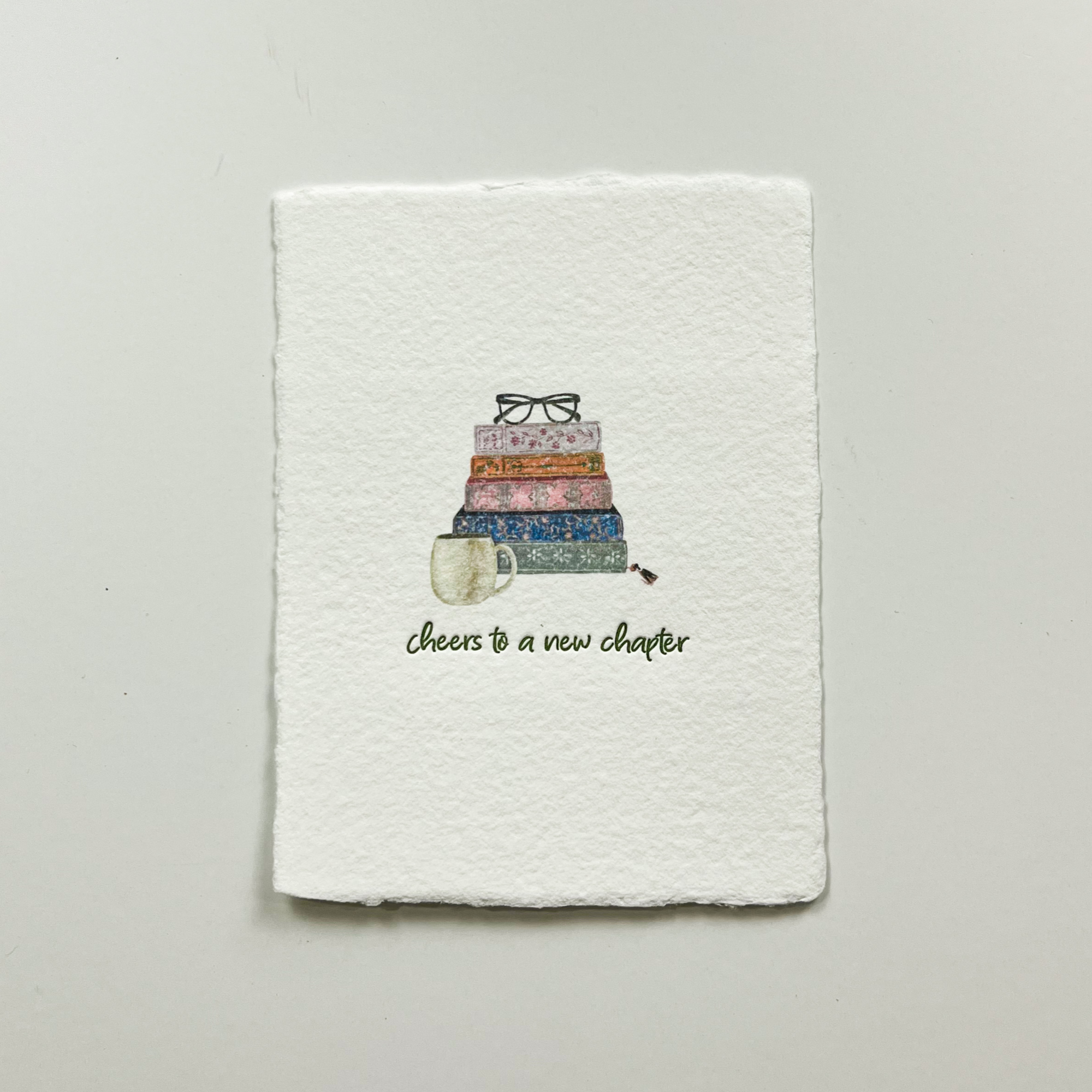 "Cheers to a new chapter" Greeting Card