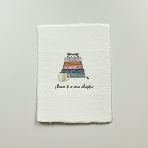"Cheers to a new chapter" Greeting Card