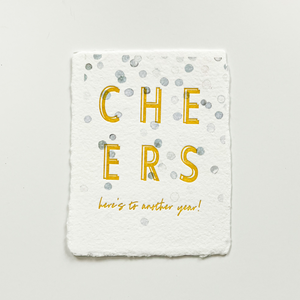 "Cheers here's to another year" Greeting Card