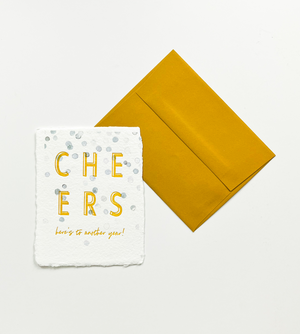 "Cheers here's to another year" Greeting Card