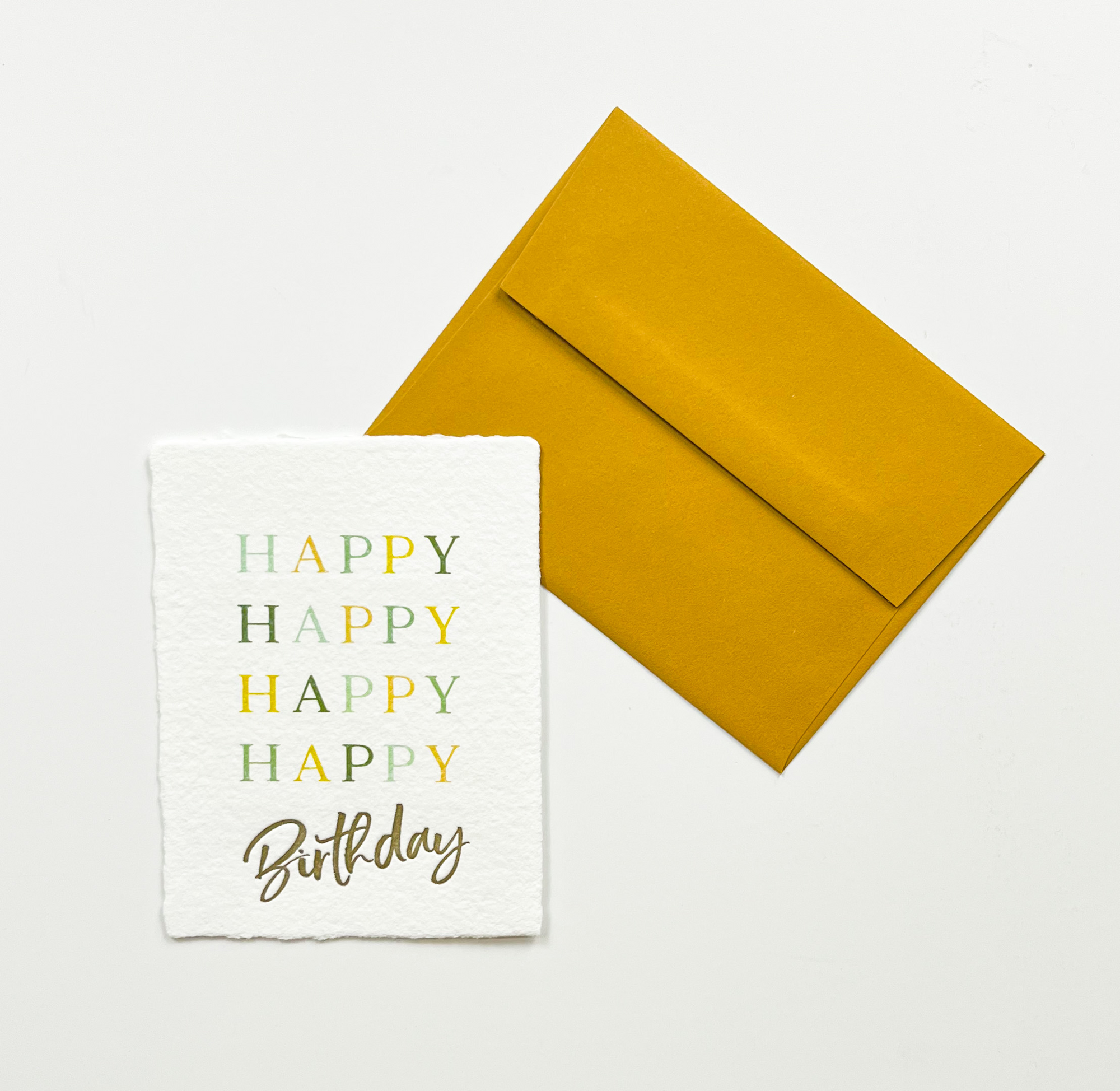 "Happy Happy Happy Happy Birthday" Greeting Card