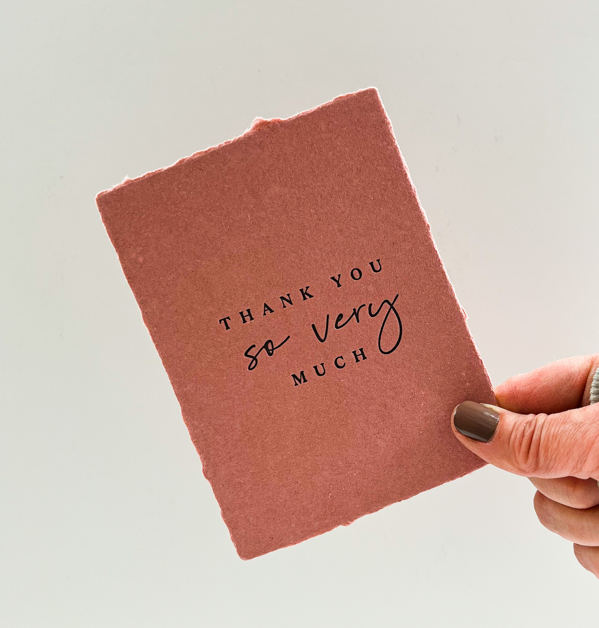 "Thank you so very much" Greeting Card