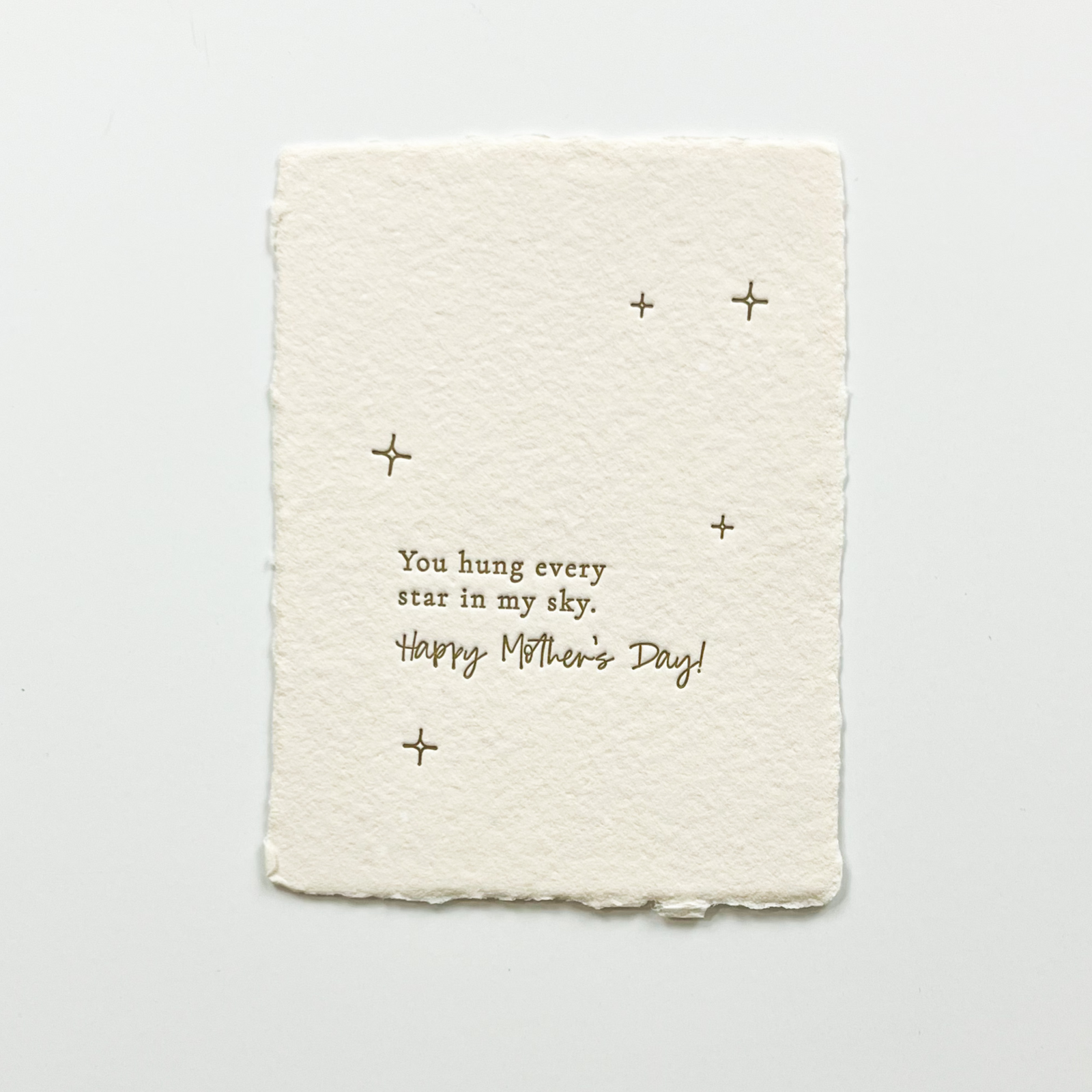 "You hung every star in my sky" Mother's Day Greeting Card