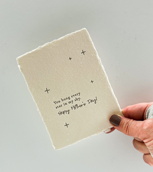 "You hung every star in my sky" Mother's Day Greeting Card