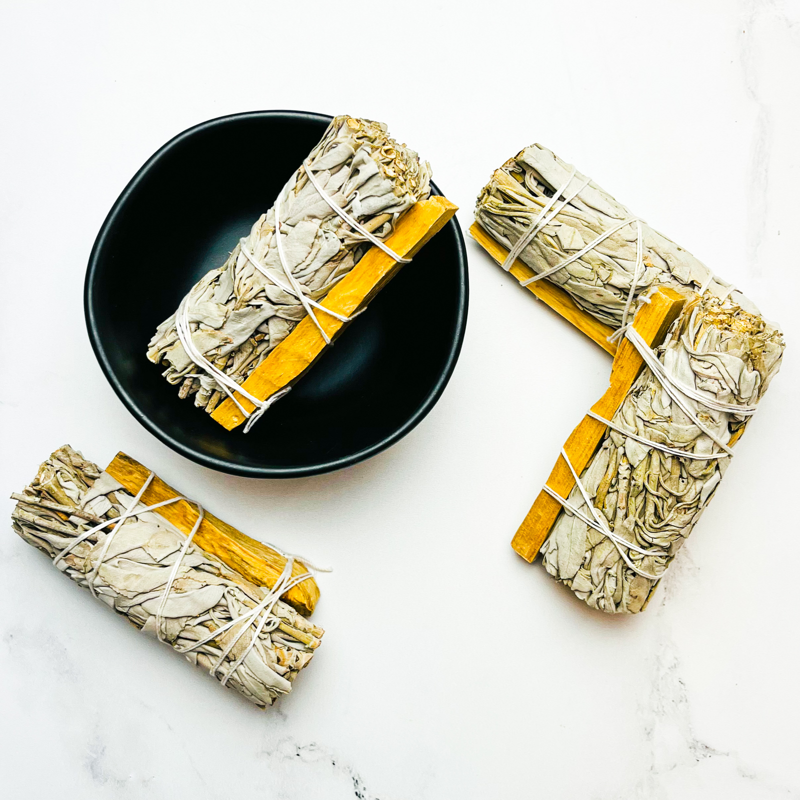 White Sage Smudge Sticks with Palo Santo